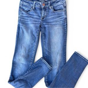 Women’s American Eagle Outfitters low-rise denim skinny jean jeggings size 4